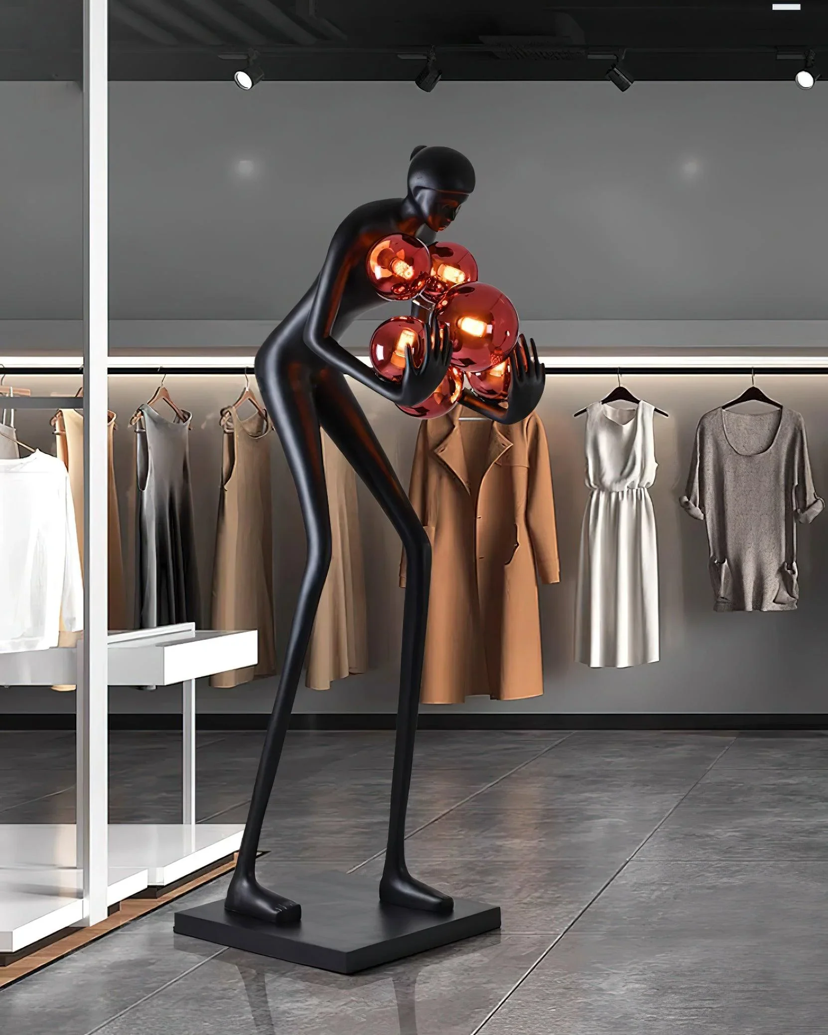 Calliope Statue Decoration Floor Lamp - Image 5