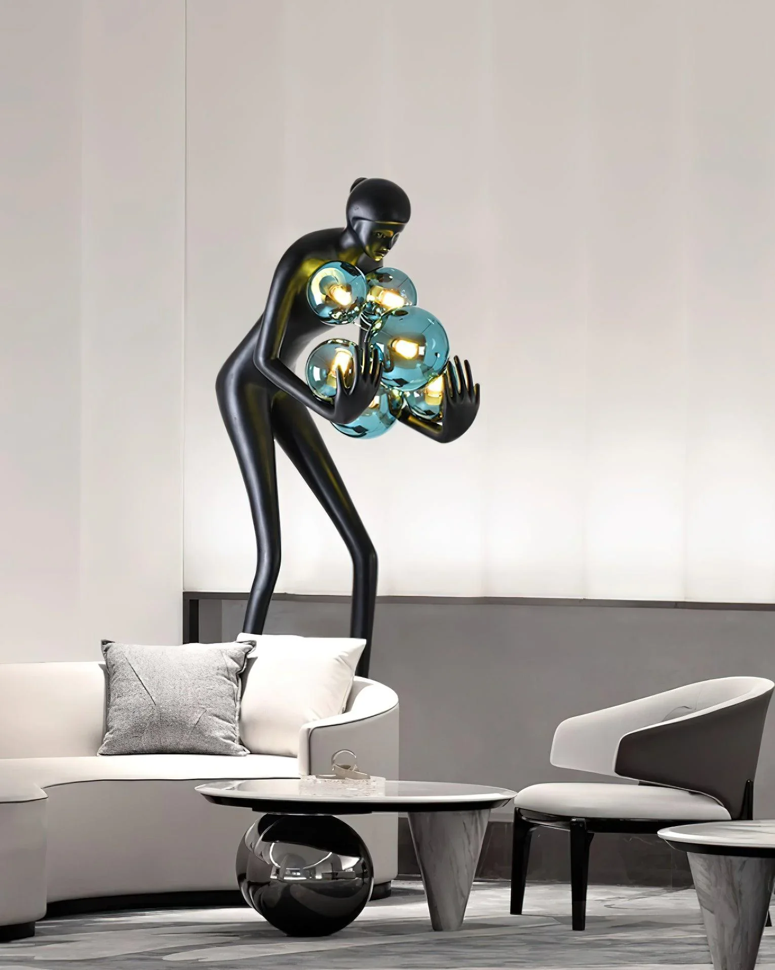 Calliope Statue Decoration Floor Lamp - Image 6