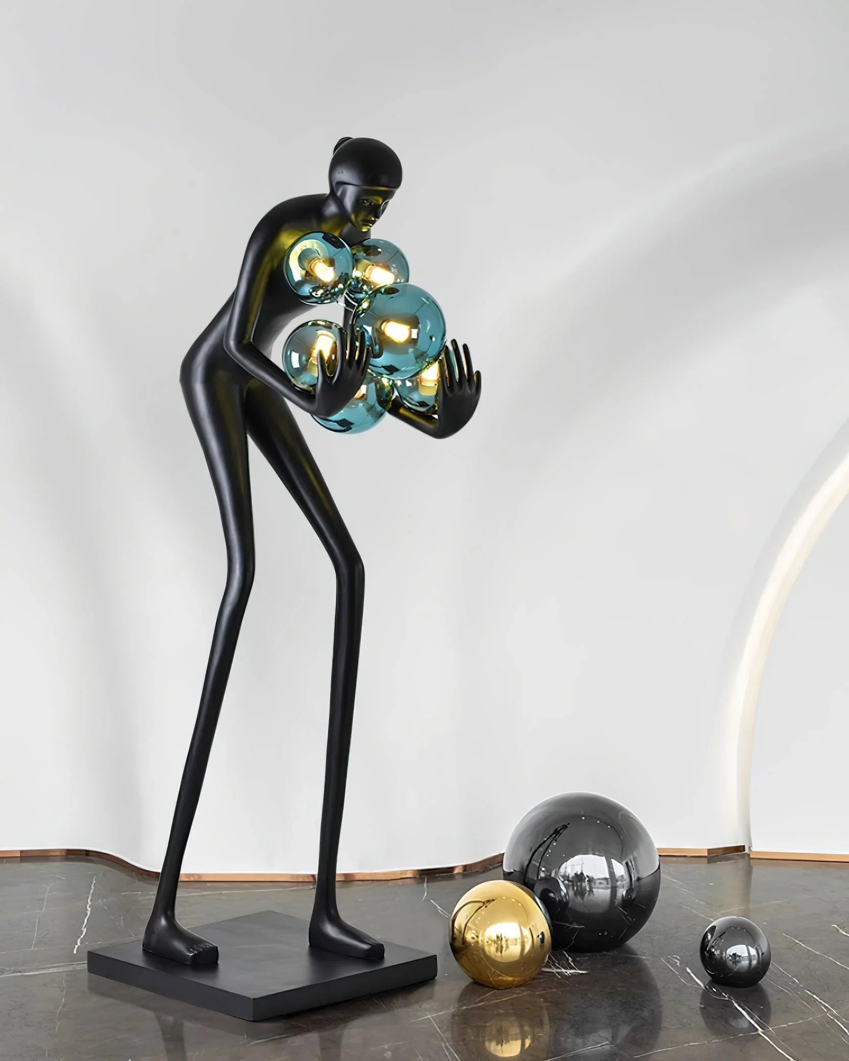 Calliope Statue Decoration Floor Lamp - Image 7