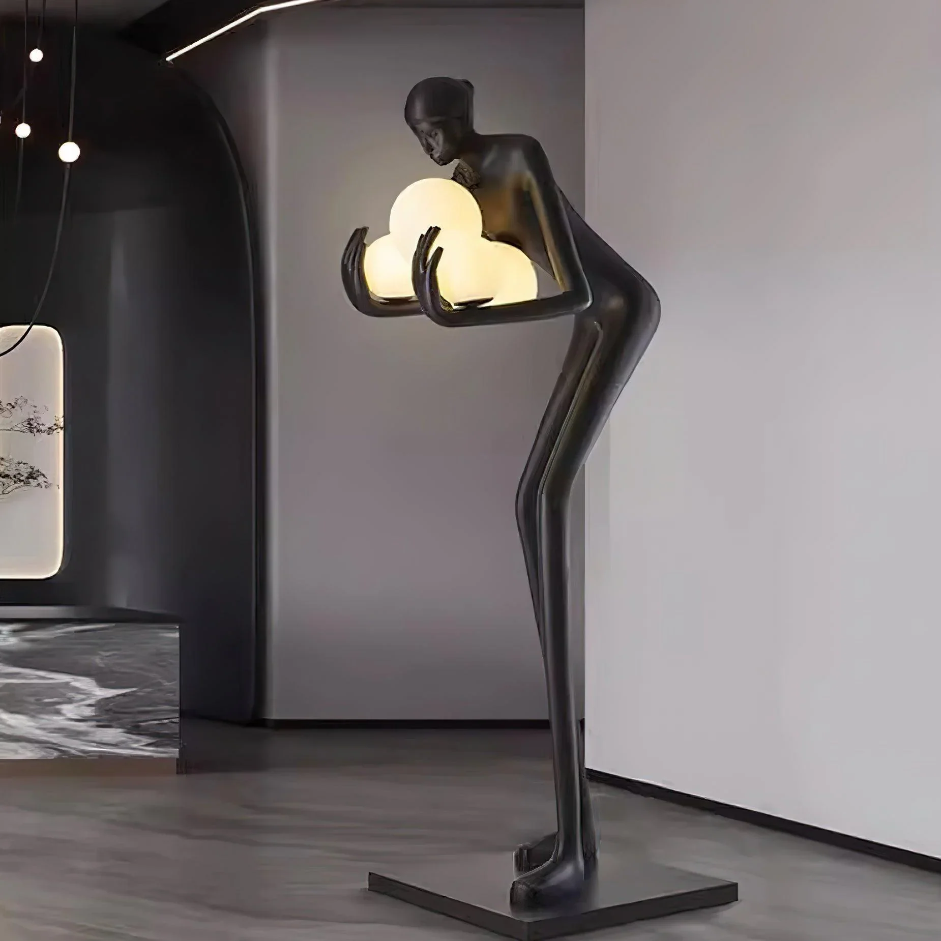 Calliope Statue Decoration Floor Lamp - Image 8