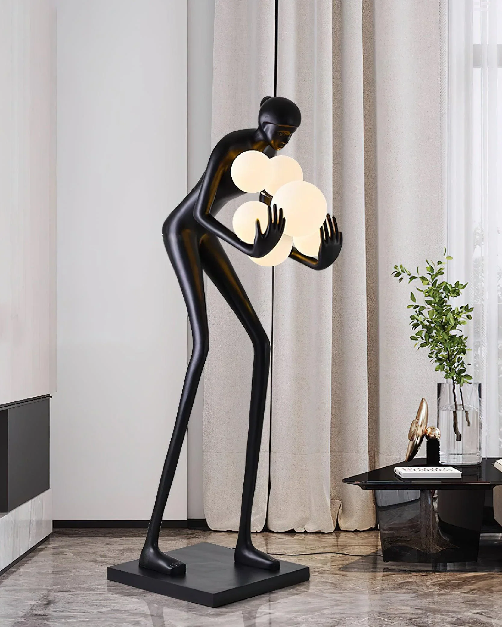Calliope Statue Decoration Floor Lamp - Image 9