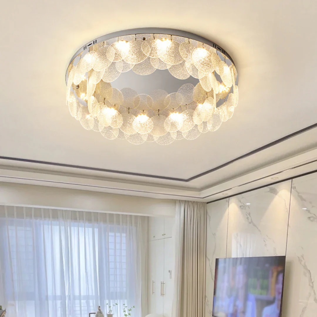 Casper Disc Glass Ceiling Lamp - Image 10