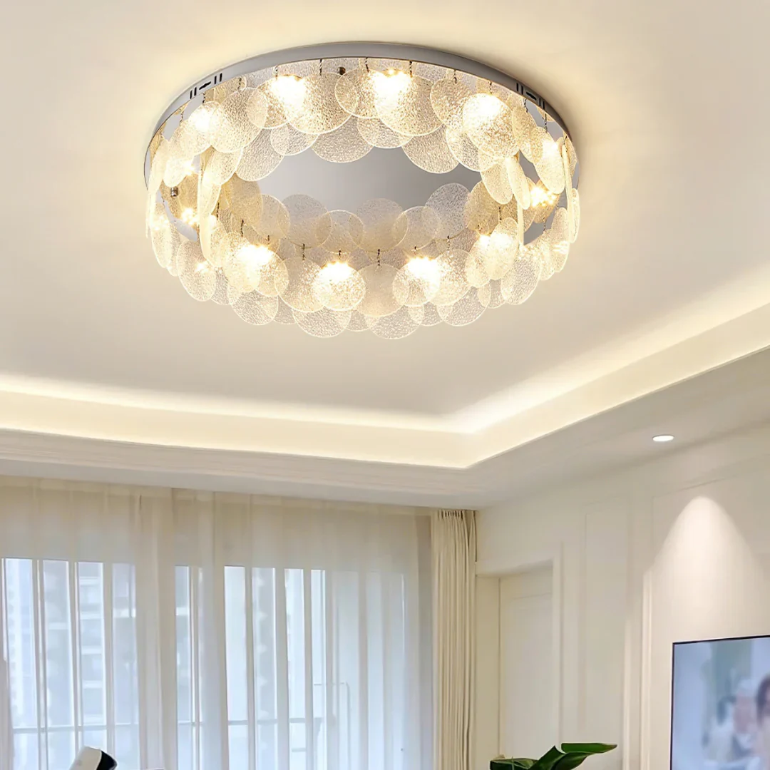 Casper Disc Glass Ceiling Lamp - Image 11