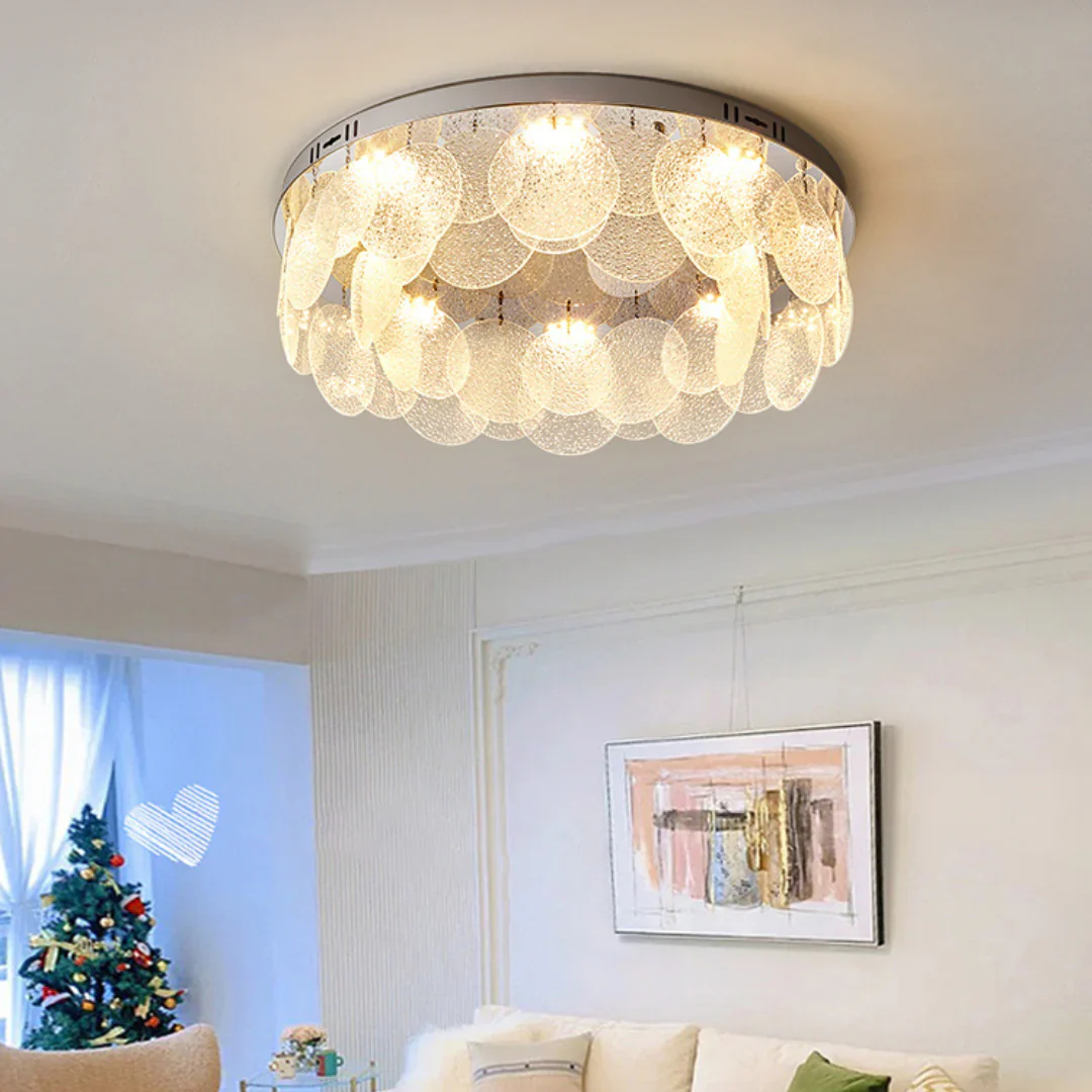 Casper Disc Glass Ceiling Lamp - Image 5