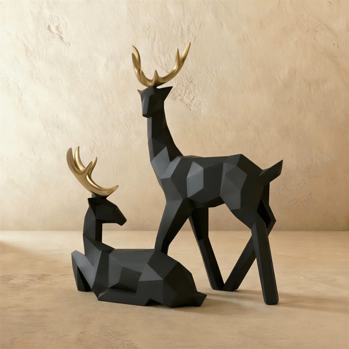 Cervidae Handcrafted Reindeer Figurines - Image 2