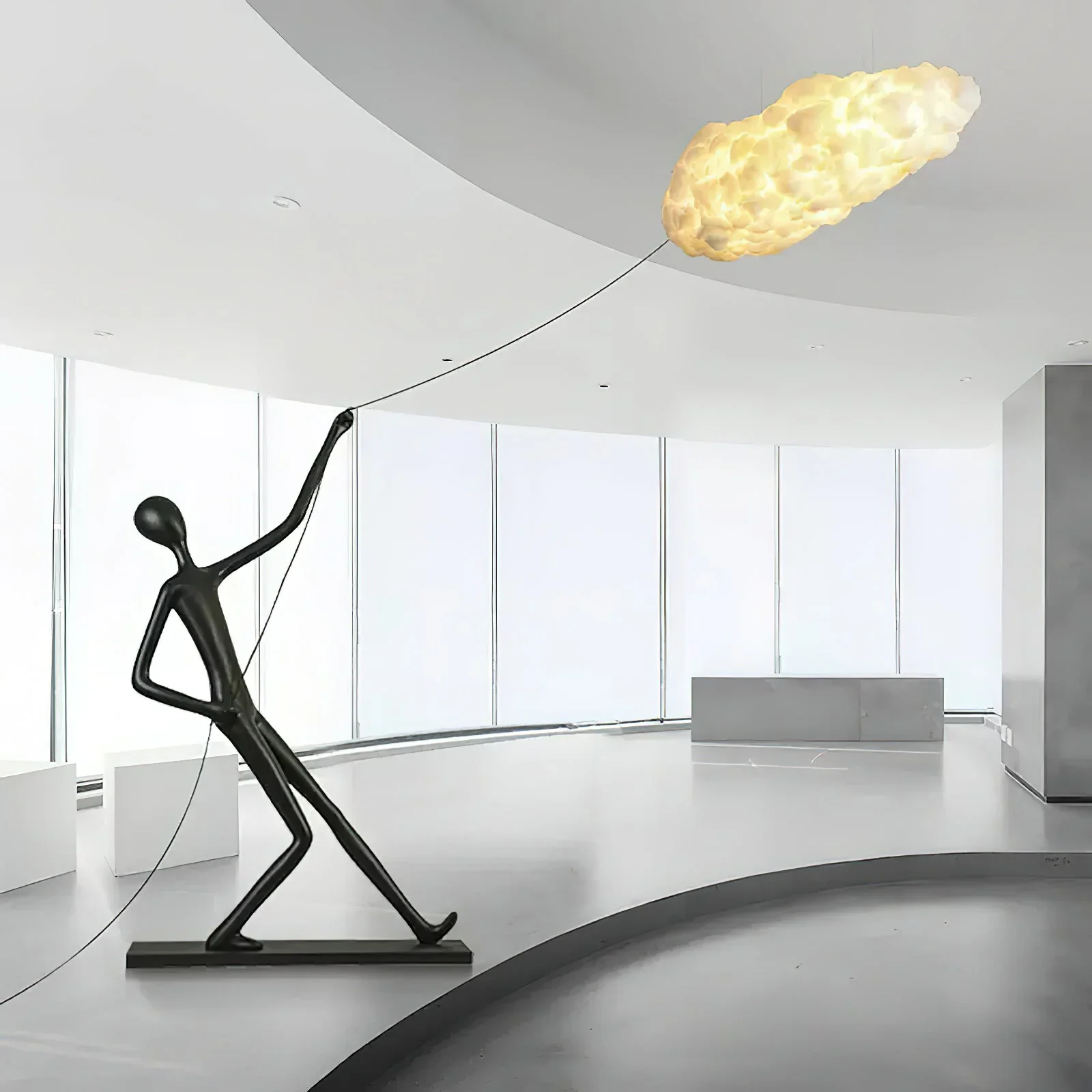 Chasing Sculpture Clouds Floor Lamp - Image 4