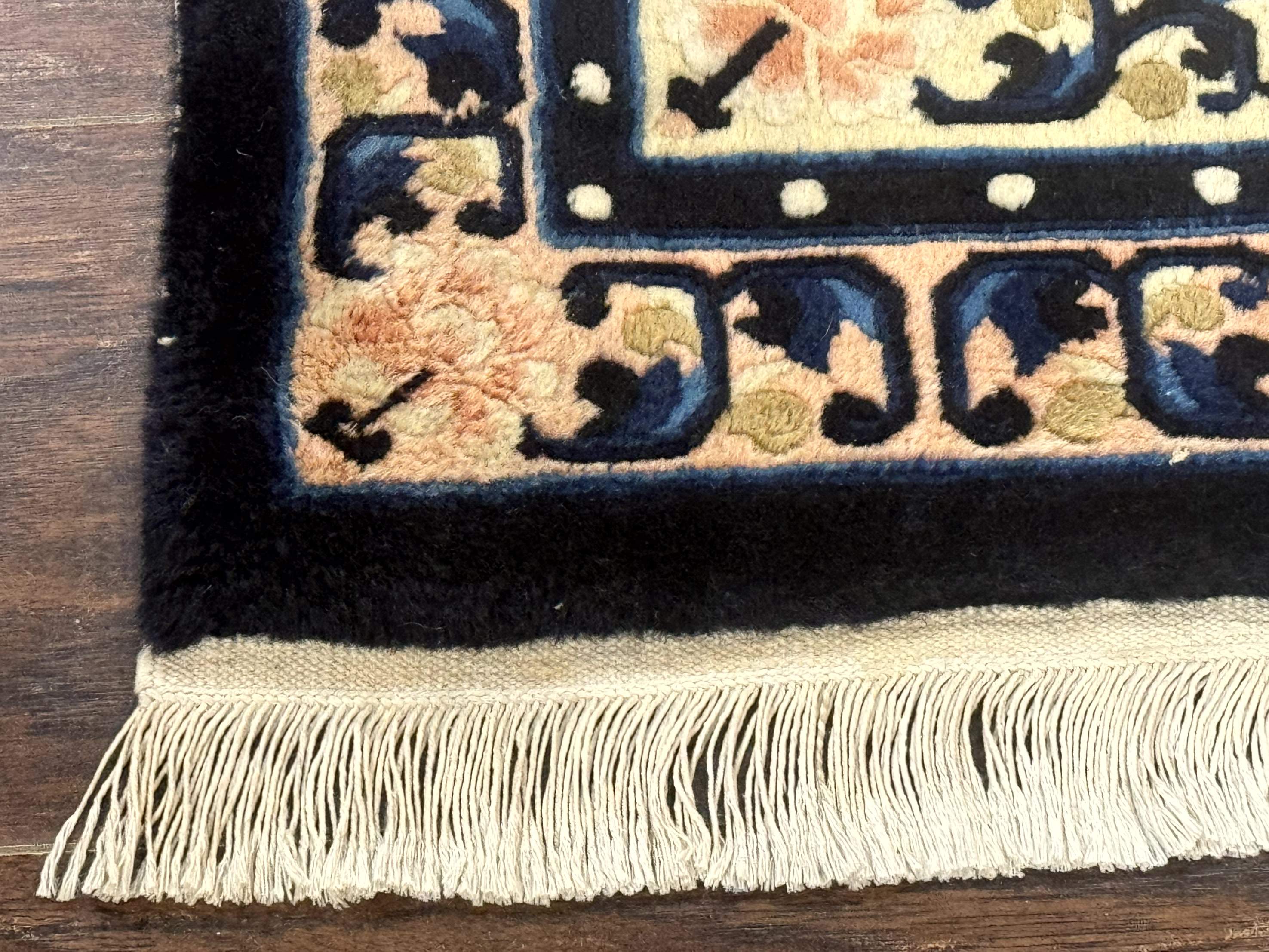 Chinese Peking Rug 2x3, Small Chinese Wool Carpet - Image 8
