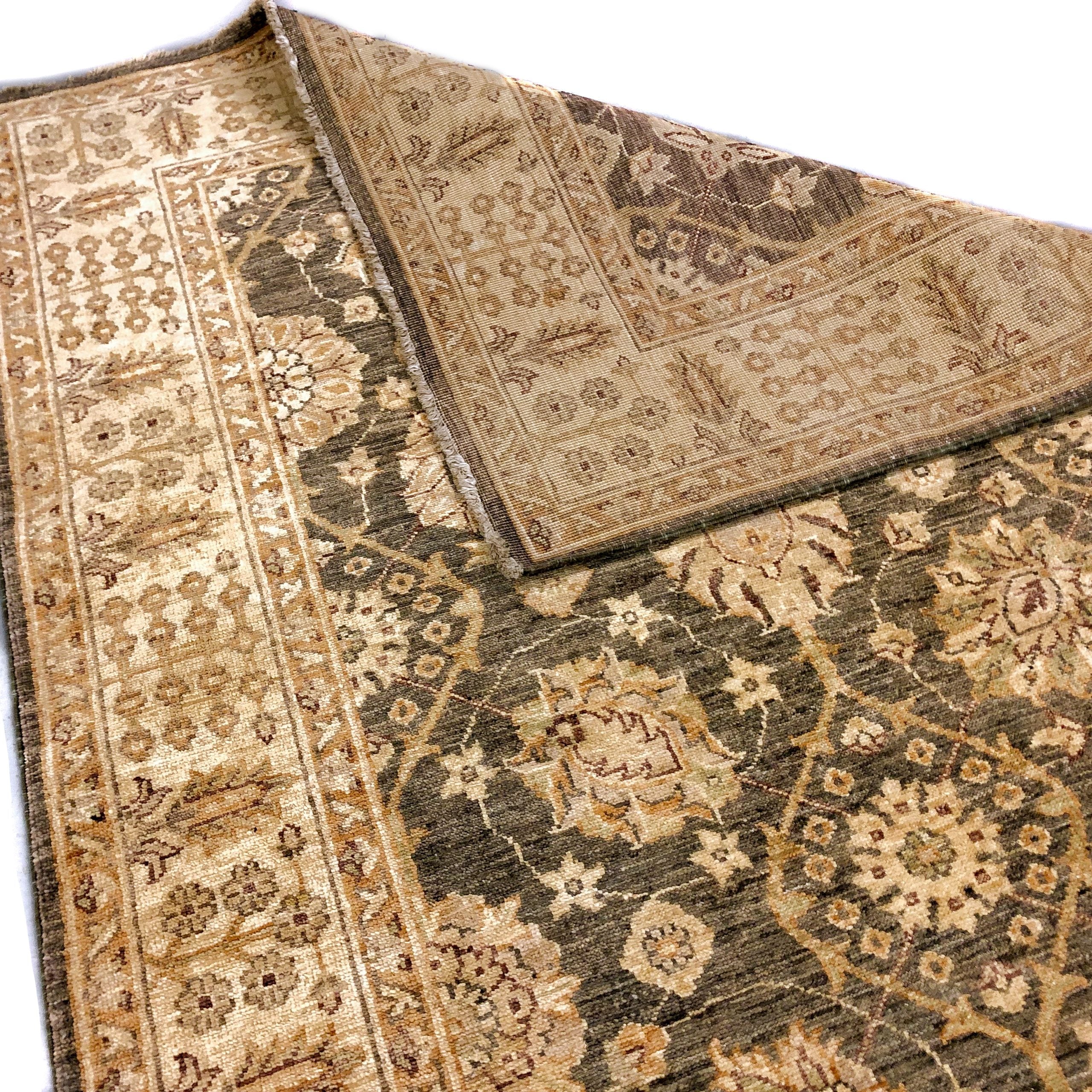 Chobi-Cypress (4'x12' Runner) green/gold - Image 6