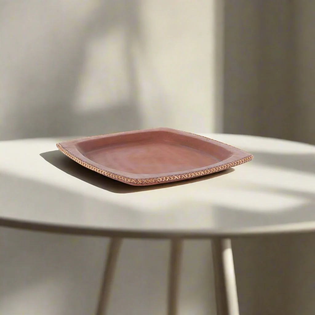 Chulina | 9" Square Leather Tray