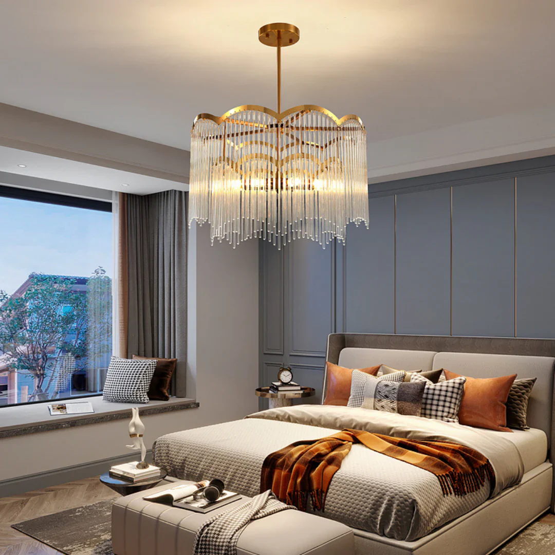 Classic Maria Glass Rod Chandelier - Image 9