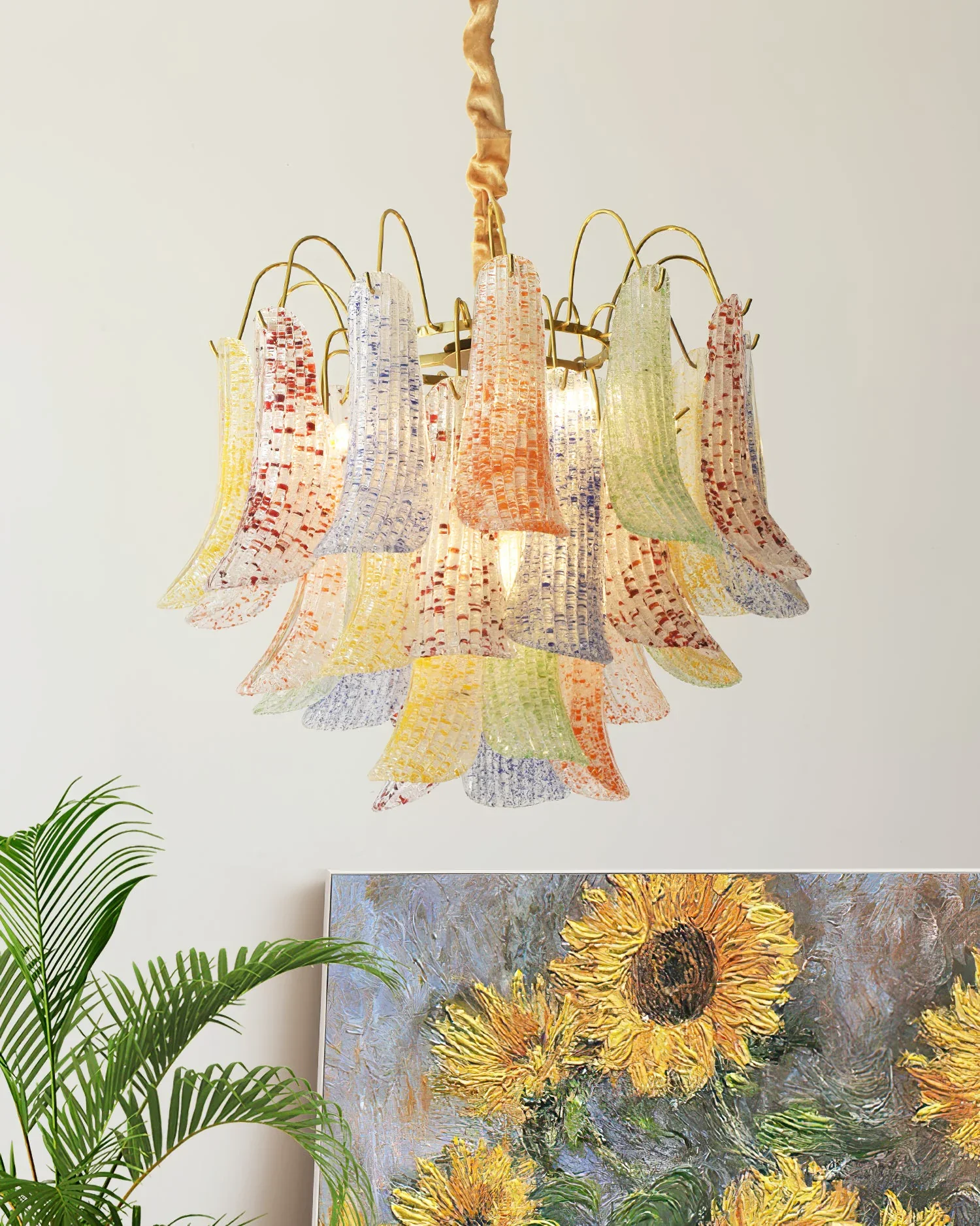 Colorful Murano Glass Chandelier - Image 7