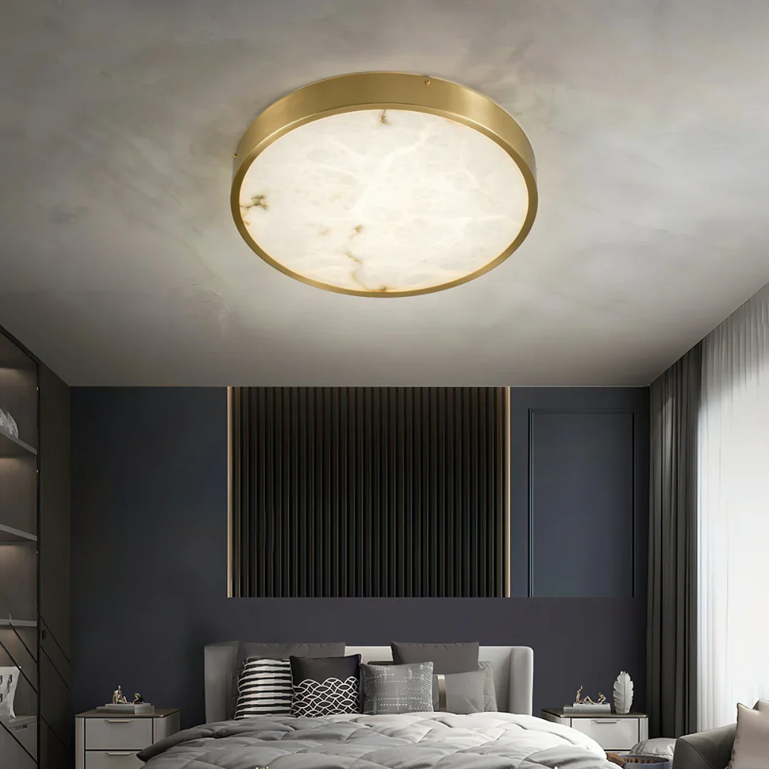 Column Alabaster Round Ceiling Lamp - Image 10