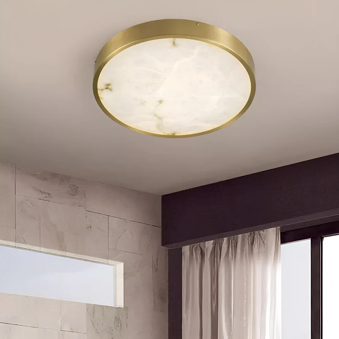Column Alabaster Round Ceiling Lamp - Image 13