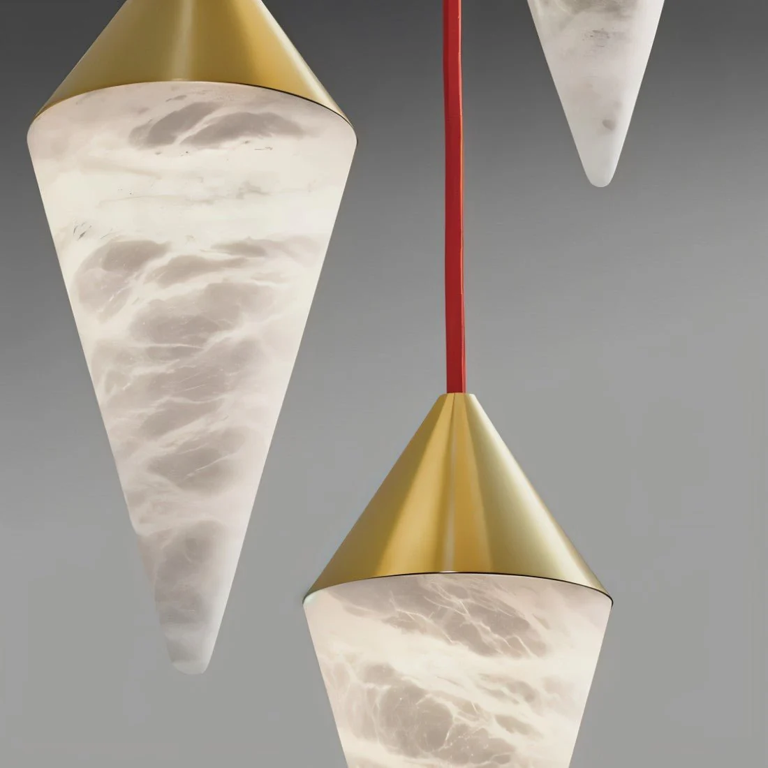Conus Alabaster Chandelier - Image 11