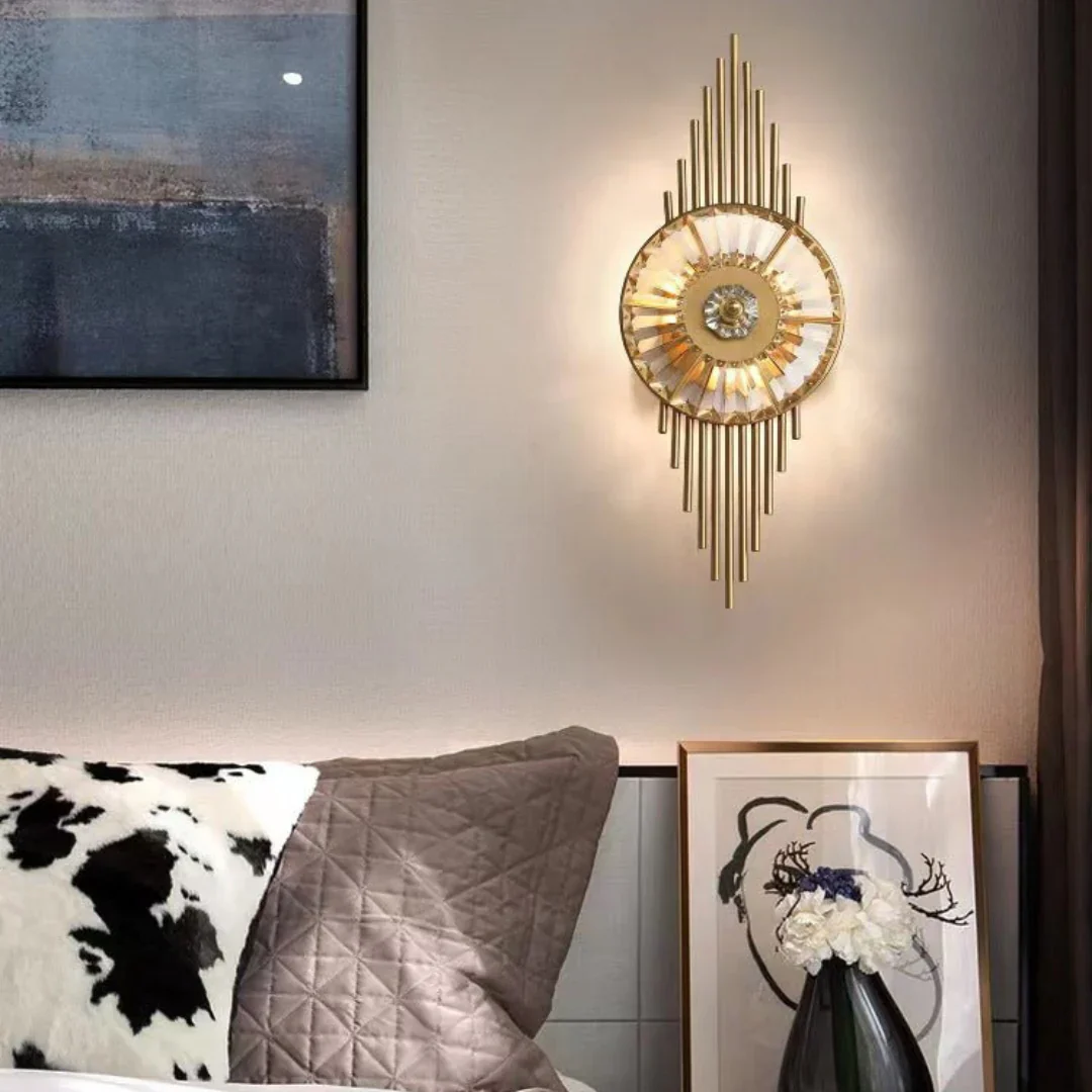 Crystal Gear Gold Wall Light - Image 5