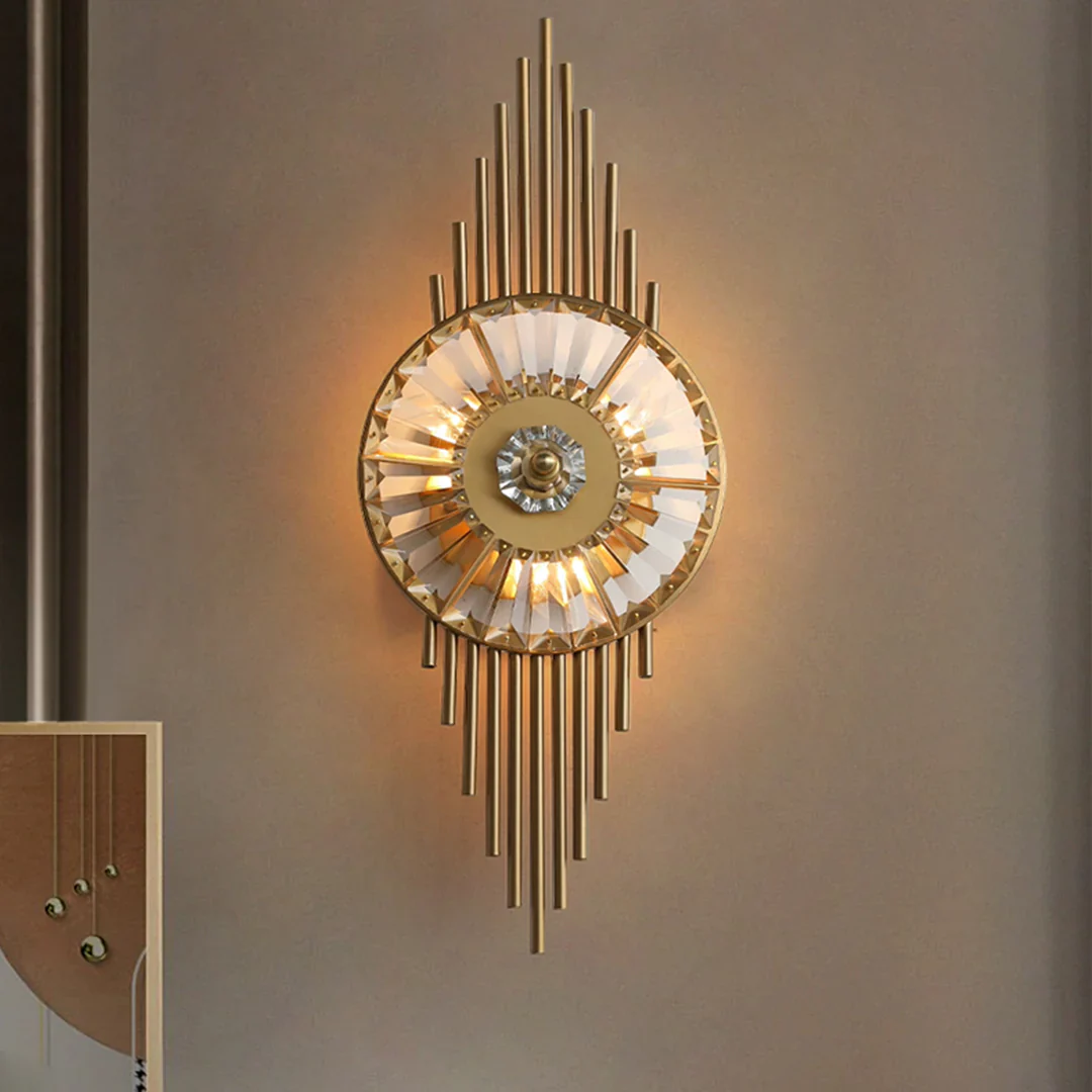Crystal Gear Gold Wall Light - Image 7