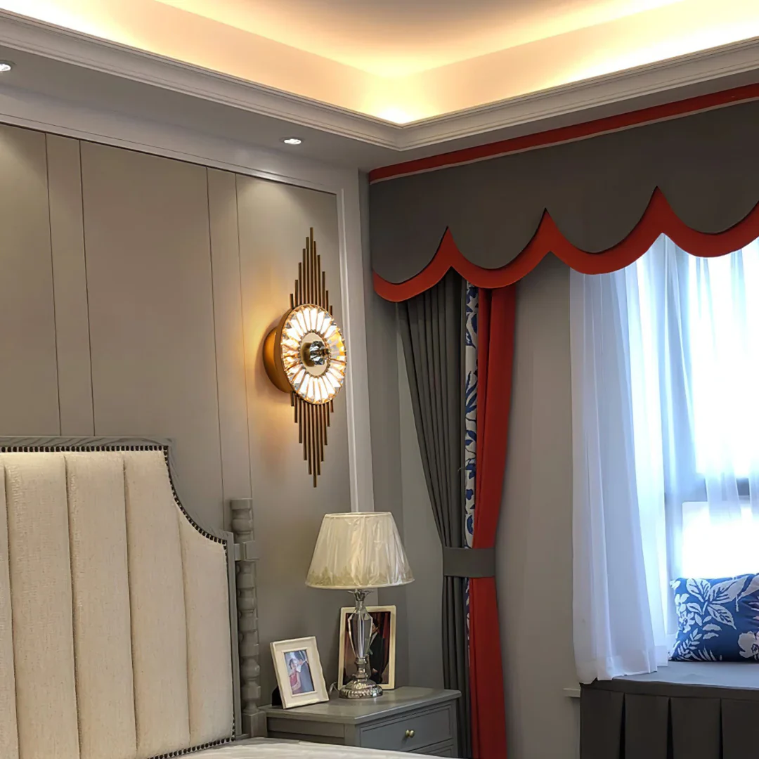 Crystal Gear Gold Wall Light - Image 9