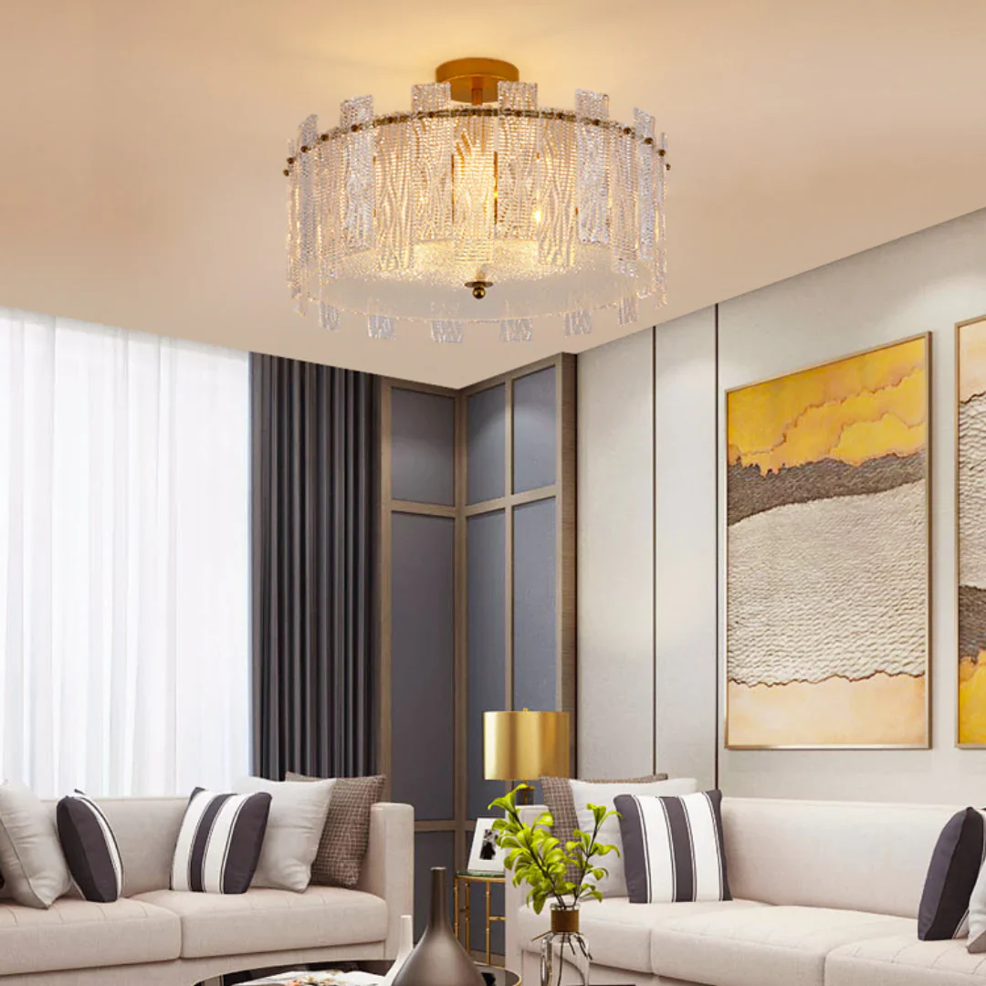 Crystal Gold Ceiling Lamp - Image 4