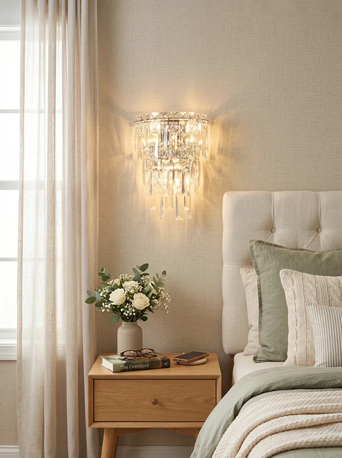 Crystal Rainfall Cyra Wall Lamp - Image 3