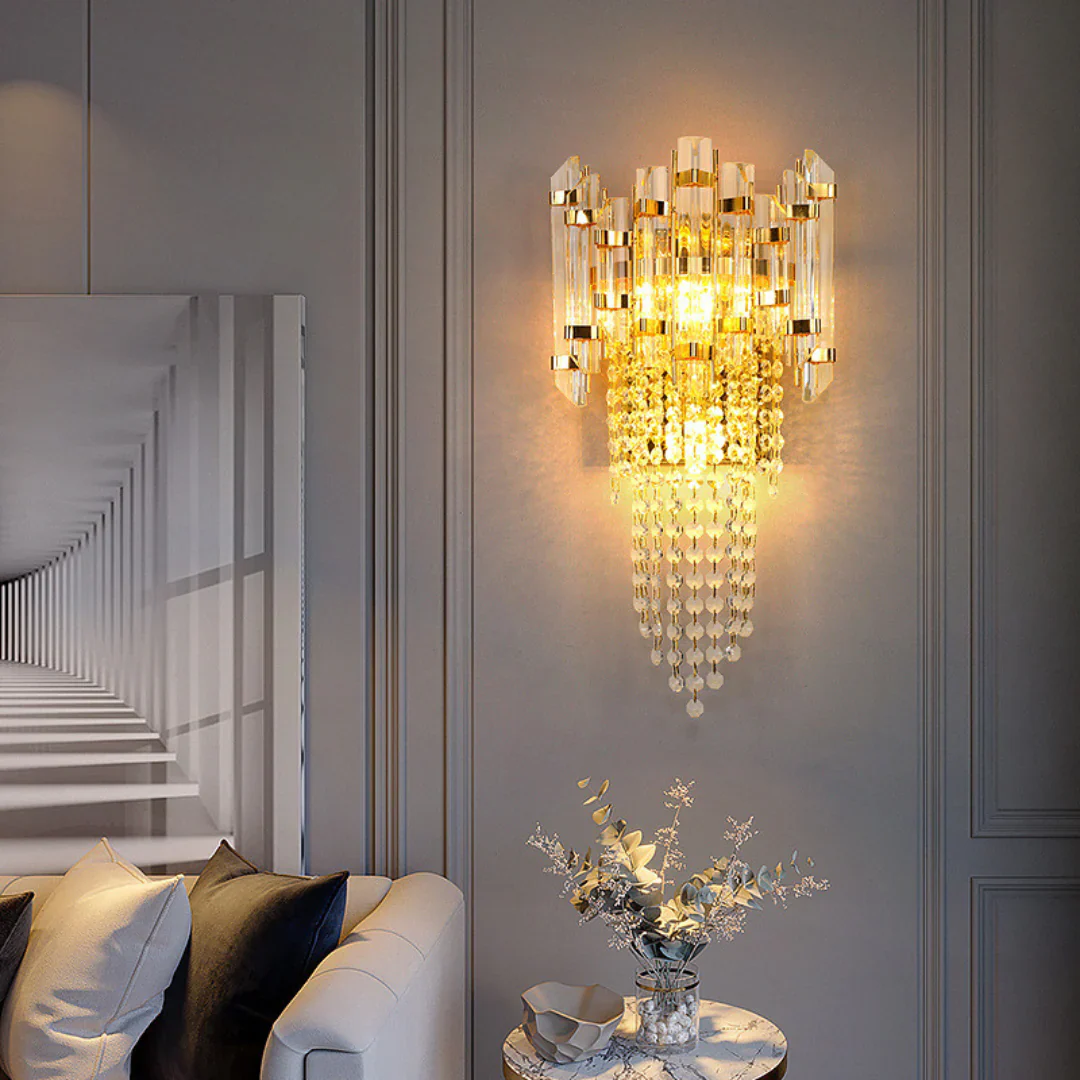 Crystal Tiered Luxury Wall Lamp - Image 12