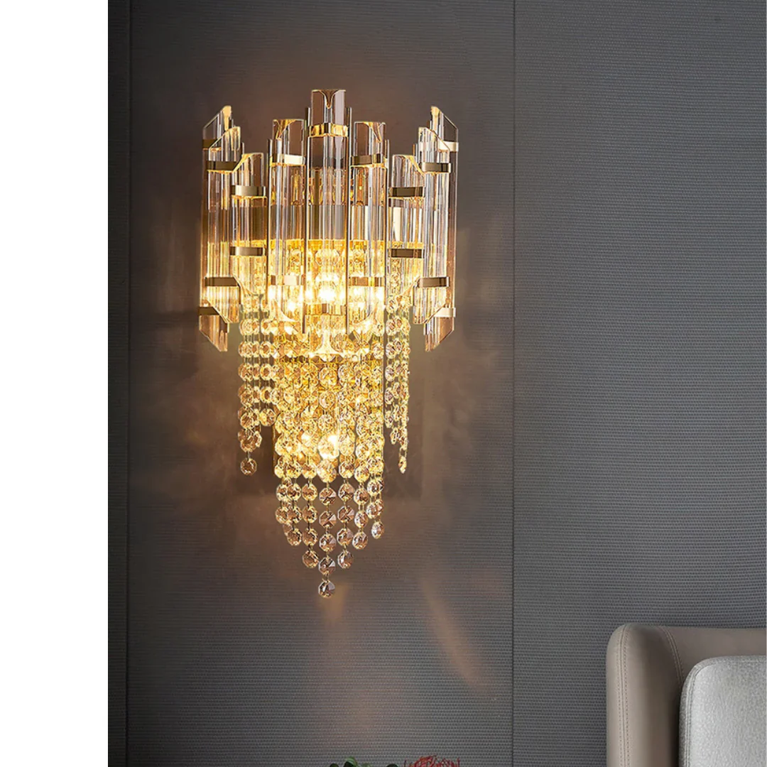 Crystal Tiered Luxury Wall Lamp - Image 13