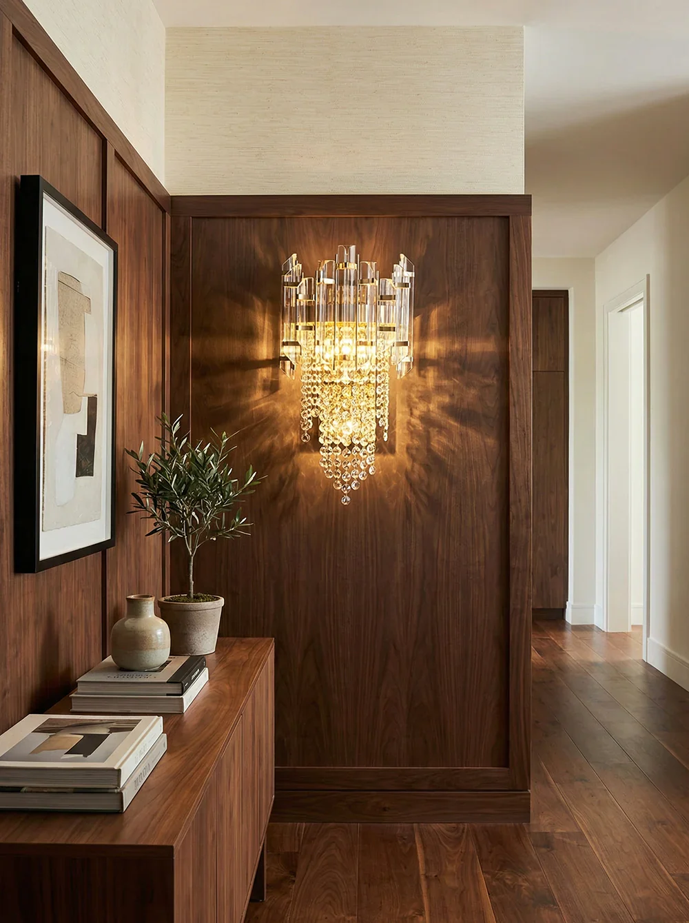Crystal Tiered Luxury Wall Lamp - Image 2
