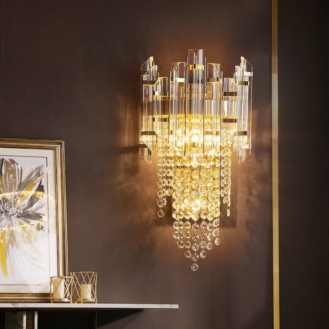 Crystal Tiered Luxury Wall Lamp - Image 6