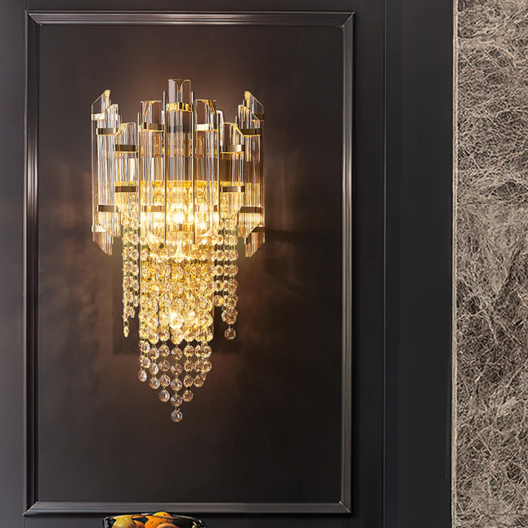 Crystal Tiered Luxury Wall Lamp - Image 7