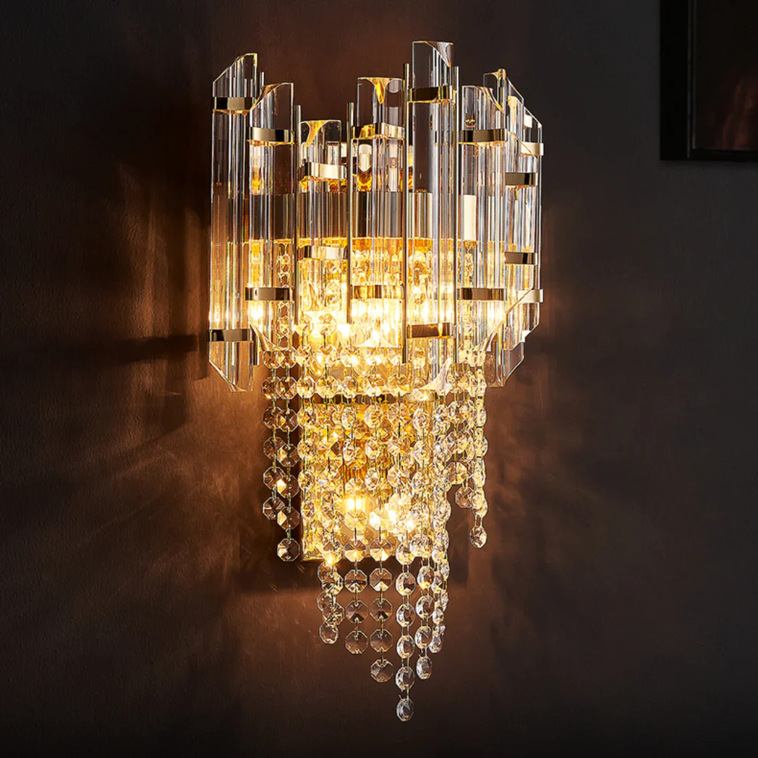 Crystal Tiered Luxury Wall Lamp - Image 8
