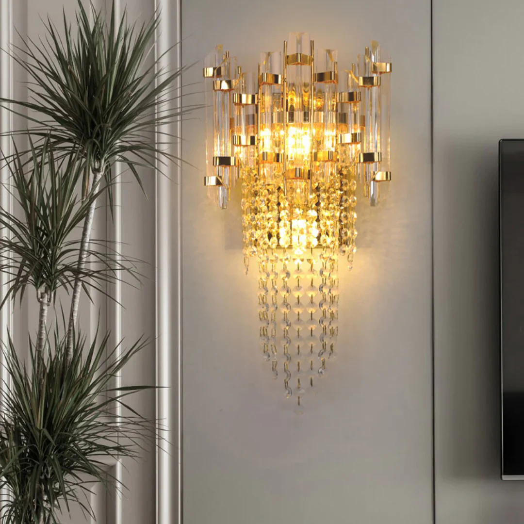 Crystal Tiered Luxury Wall Lamp - Image 9