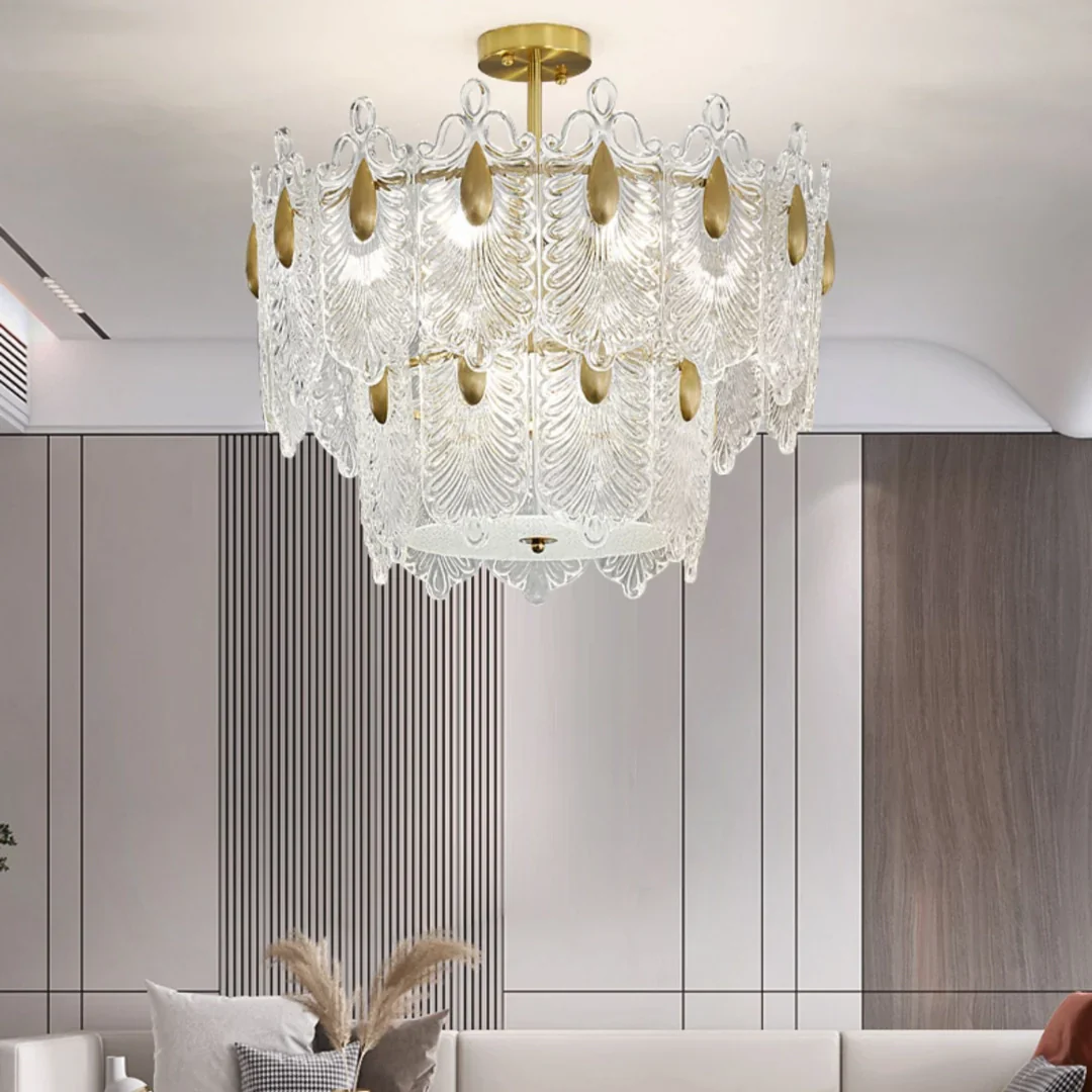 Decazes Texture Glass Chandelier - Image 10