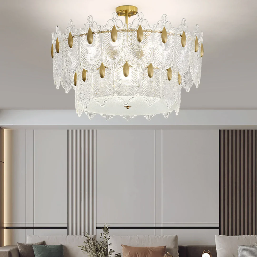 Decazes Texture Glass Chandelier - Image 12