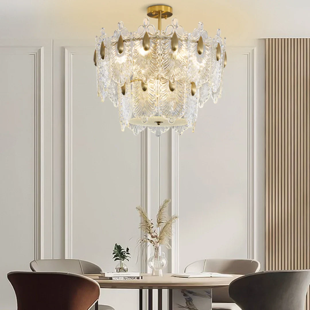 Decazes Texture Glass Chandelier - Image 7