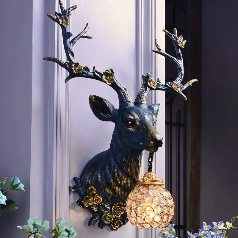 Deer Head Wall Lamp - Image 3