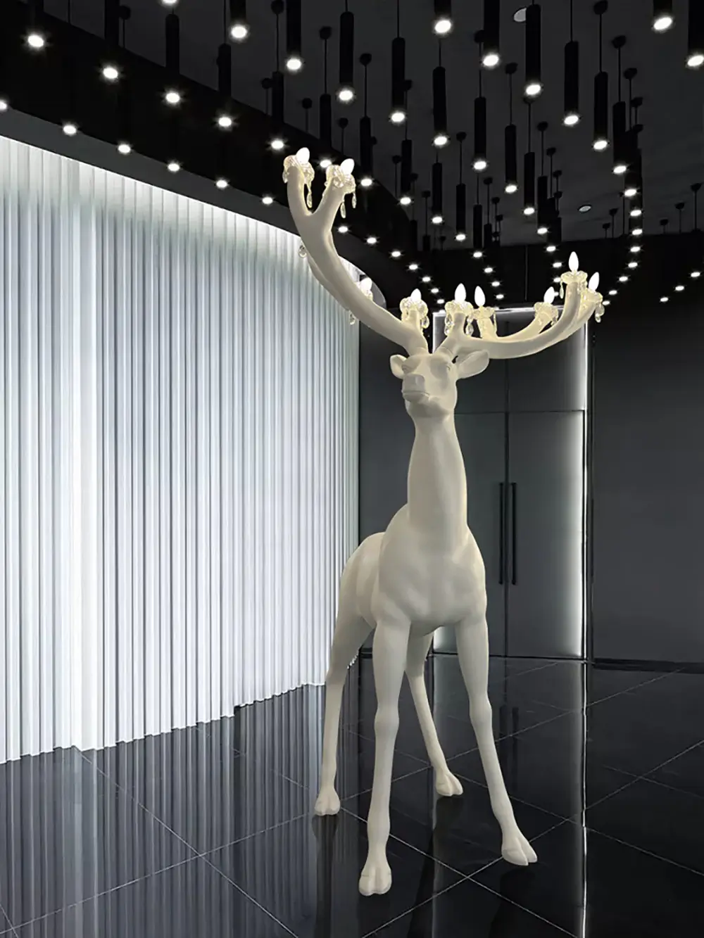 Deer Sculpture Floor Lamp - Image 8