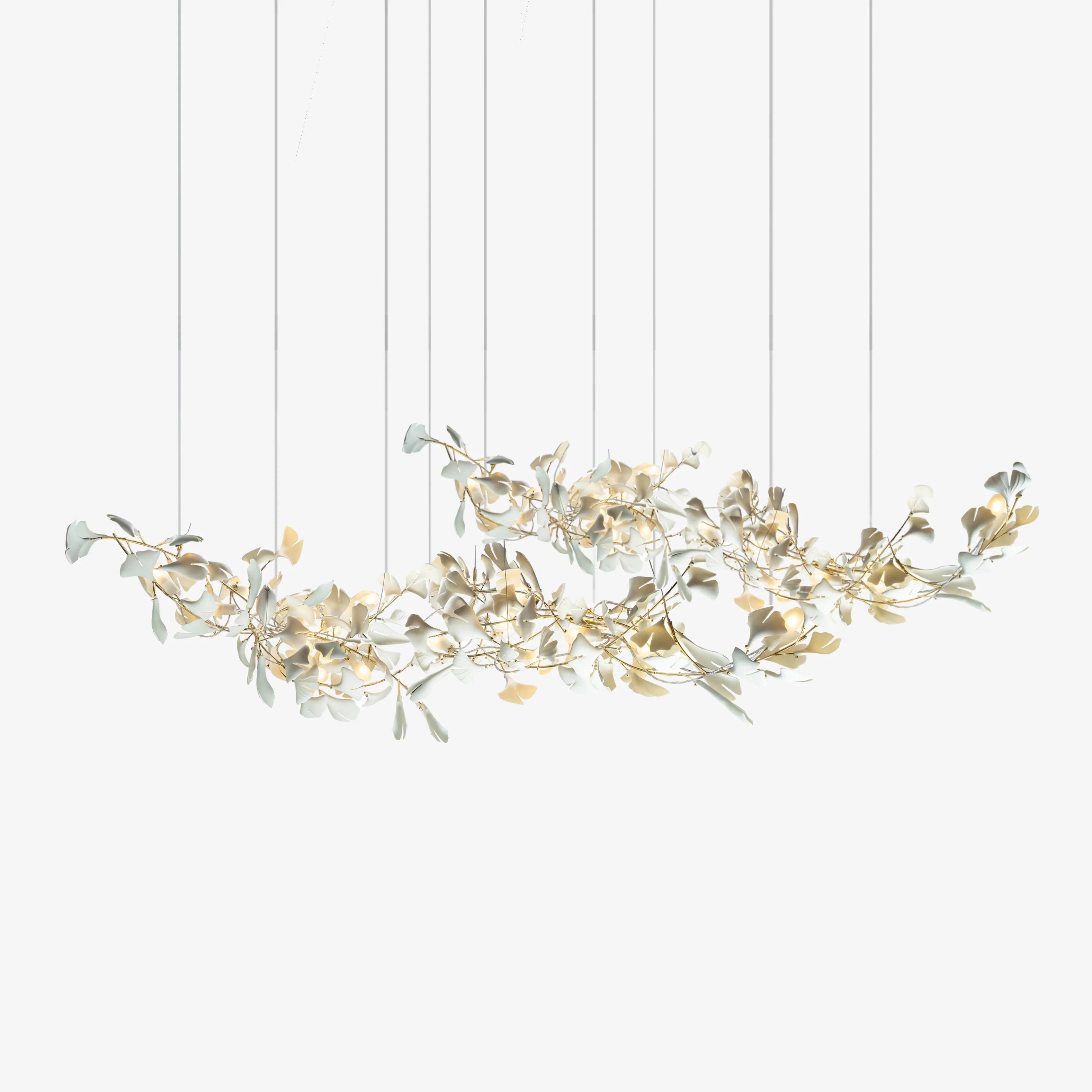 Double Layer Combination Gingko Chandelier - Image 21