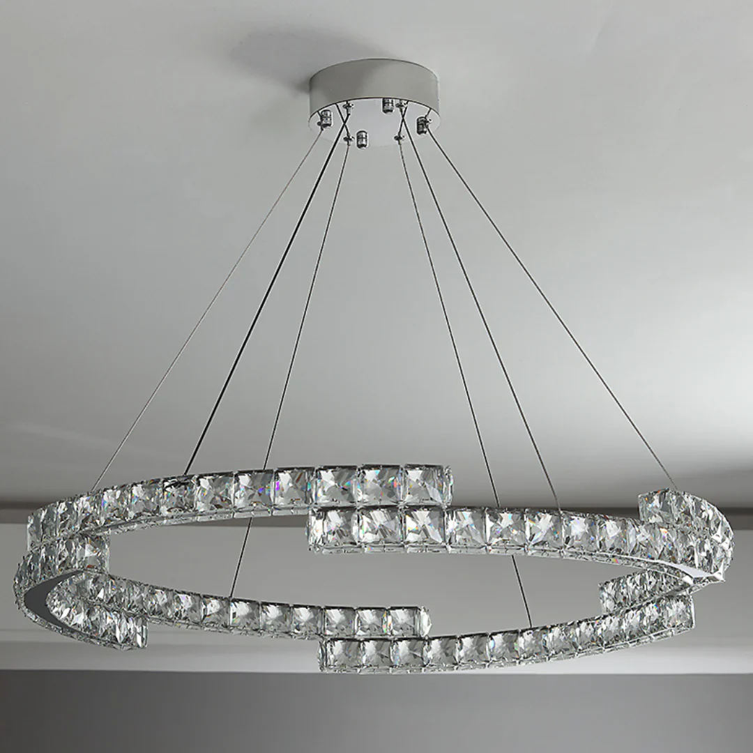 Double Ring Crystal Chandelier - Image 20