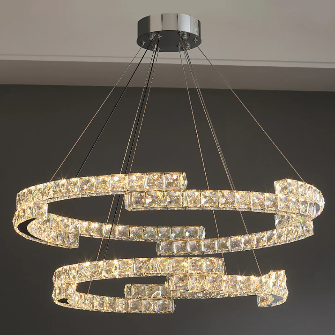 Double Ring Crystal Chandelier - Image 23