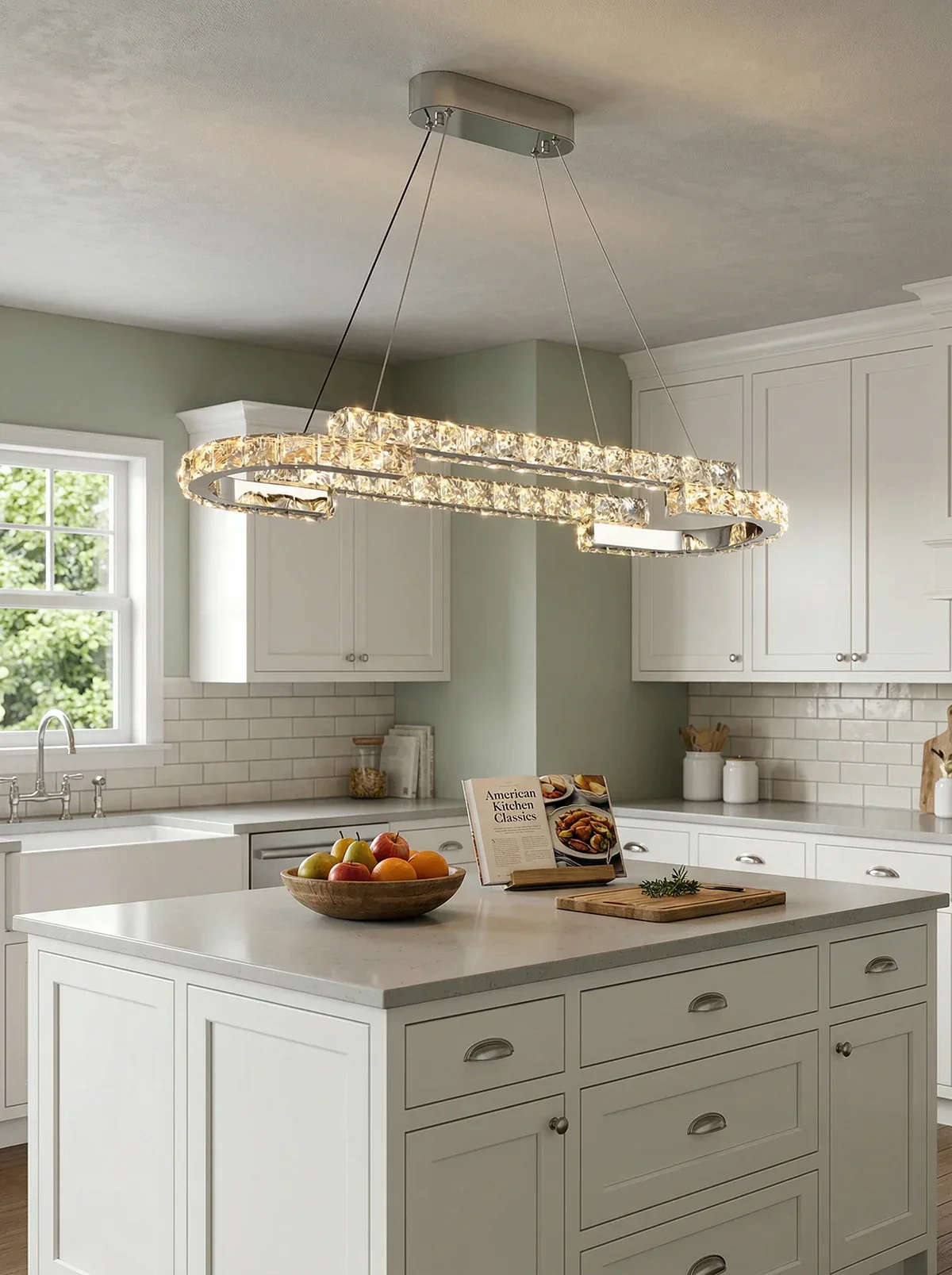 Double Ring Crystal Chandelier - Image 5