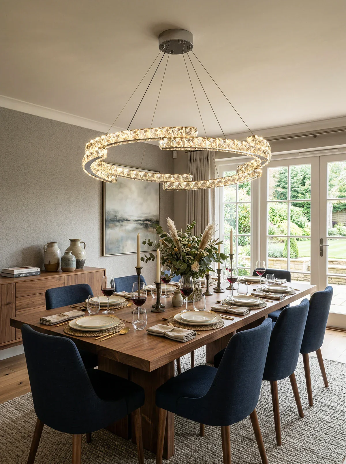 Double Ring Crystal Chandelier - Image 6