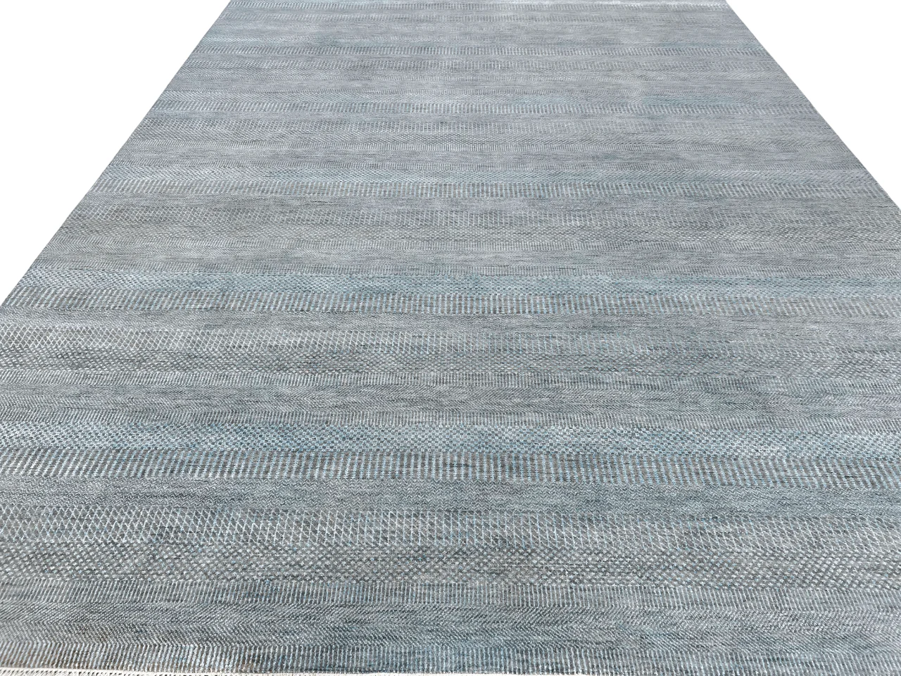Durva/Grass Design (9'01"x12'02") lt.blue/gray - Image 8