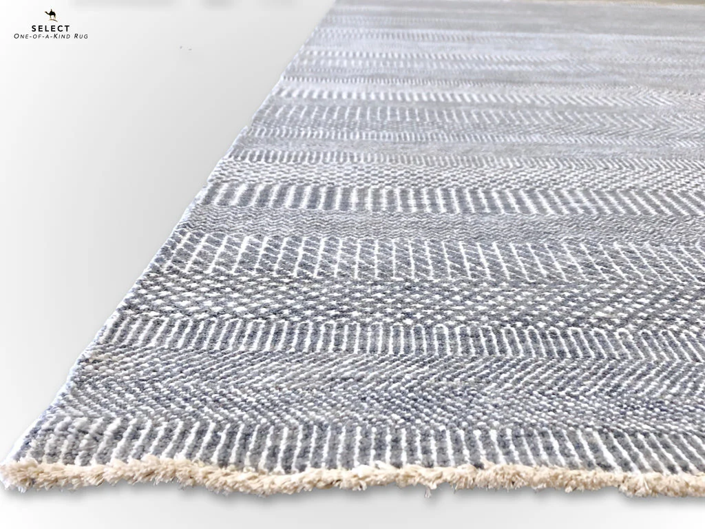 Durva - Grass Design (9'11"x14'00") gray/silver - Image 4