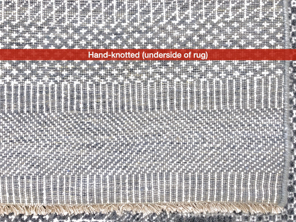 Durva - Grass Design (9'11"x14'00") gray/silver - Image 7