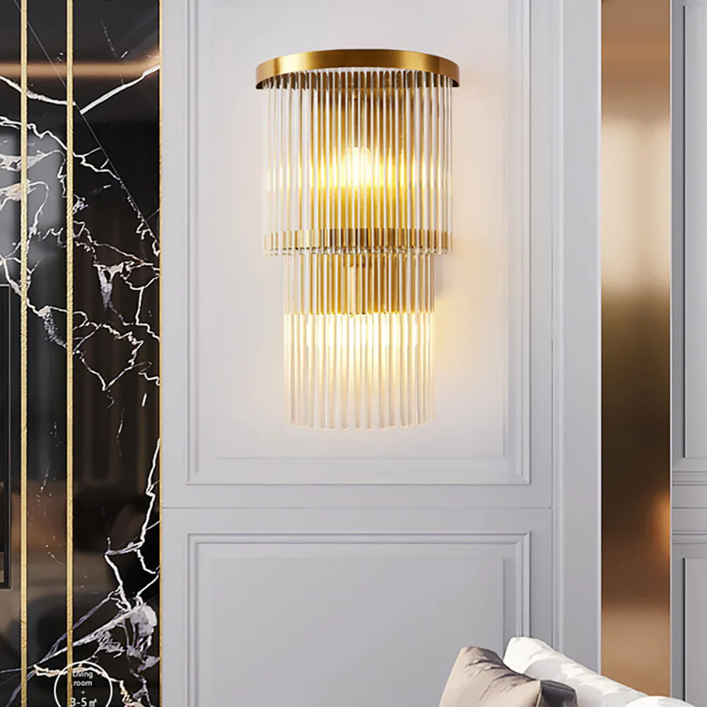 East Antique Brass Finish Wall Lamp - Image 2