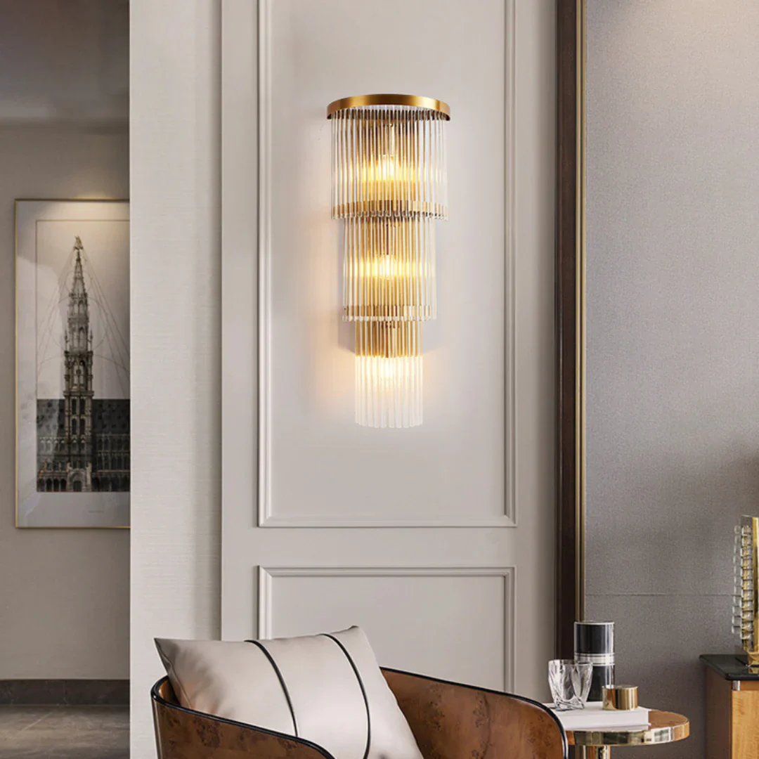 East Antique Brass Finish Wall Lamp - Image 3