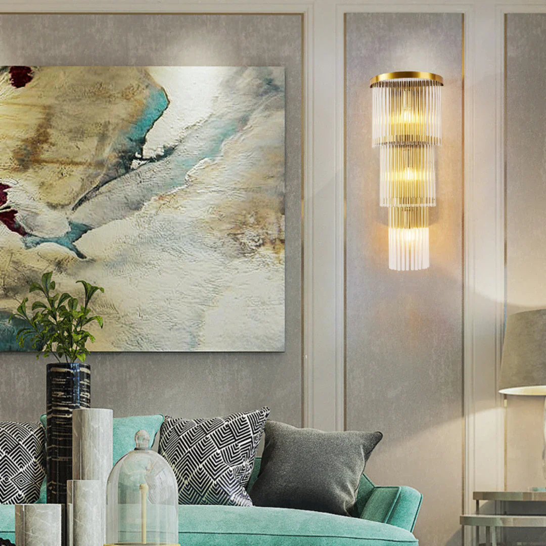East Antique Brass Finish Wall Lamp - Image 9