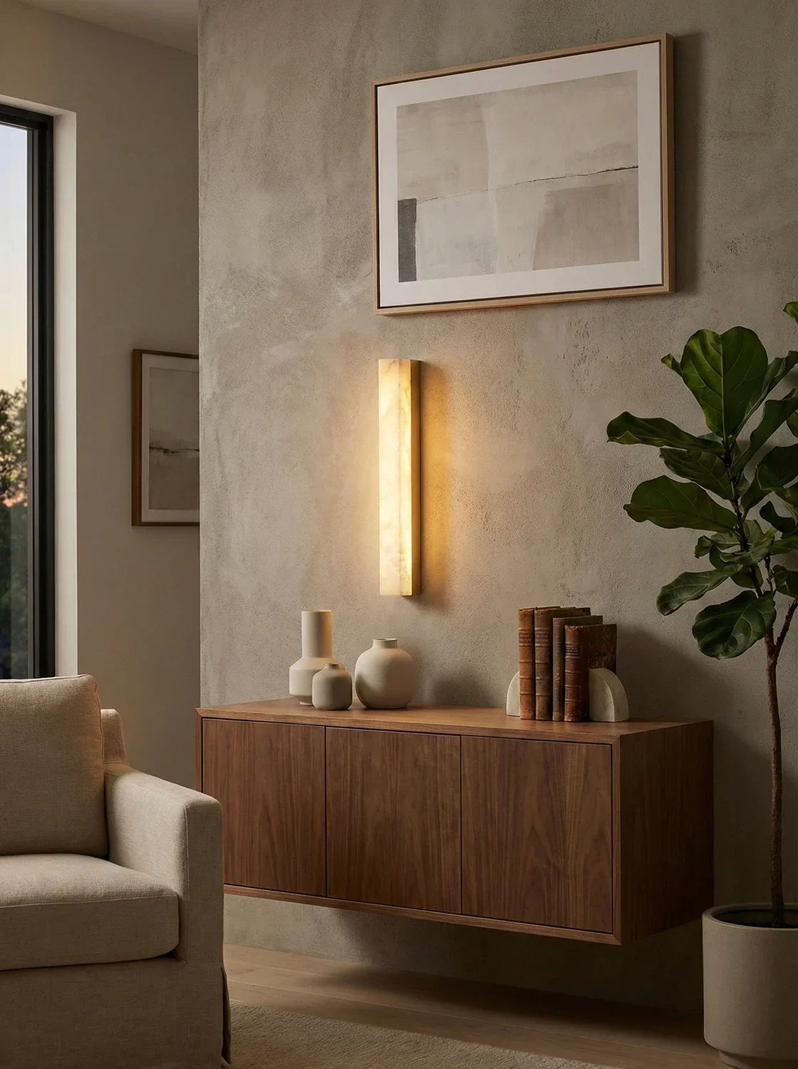 Emerson Alabaster Indoor Wall Lamp - Image 2