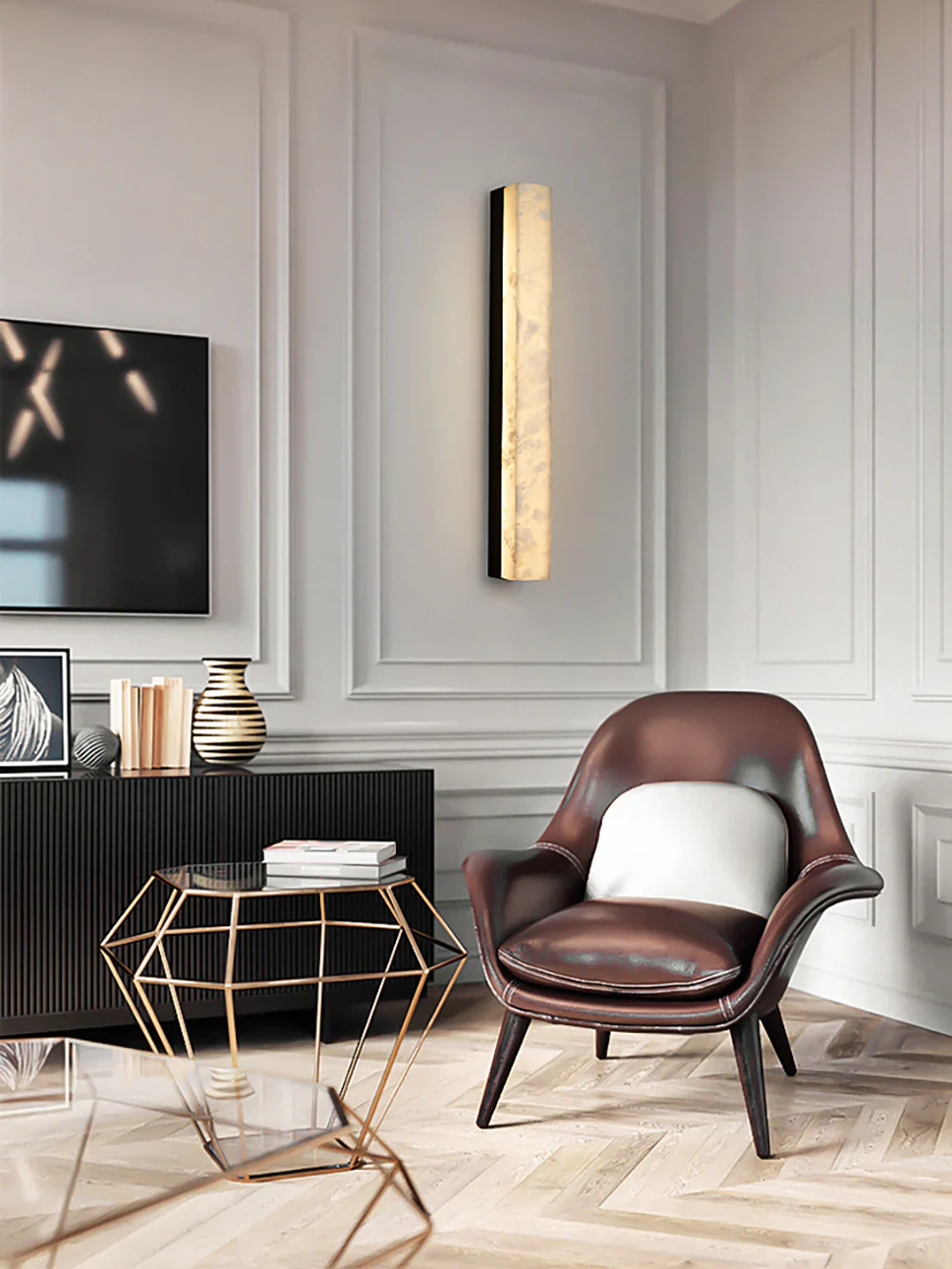 Emerson Alabaster Indoor Wall Lamp - Image 5