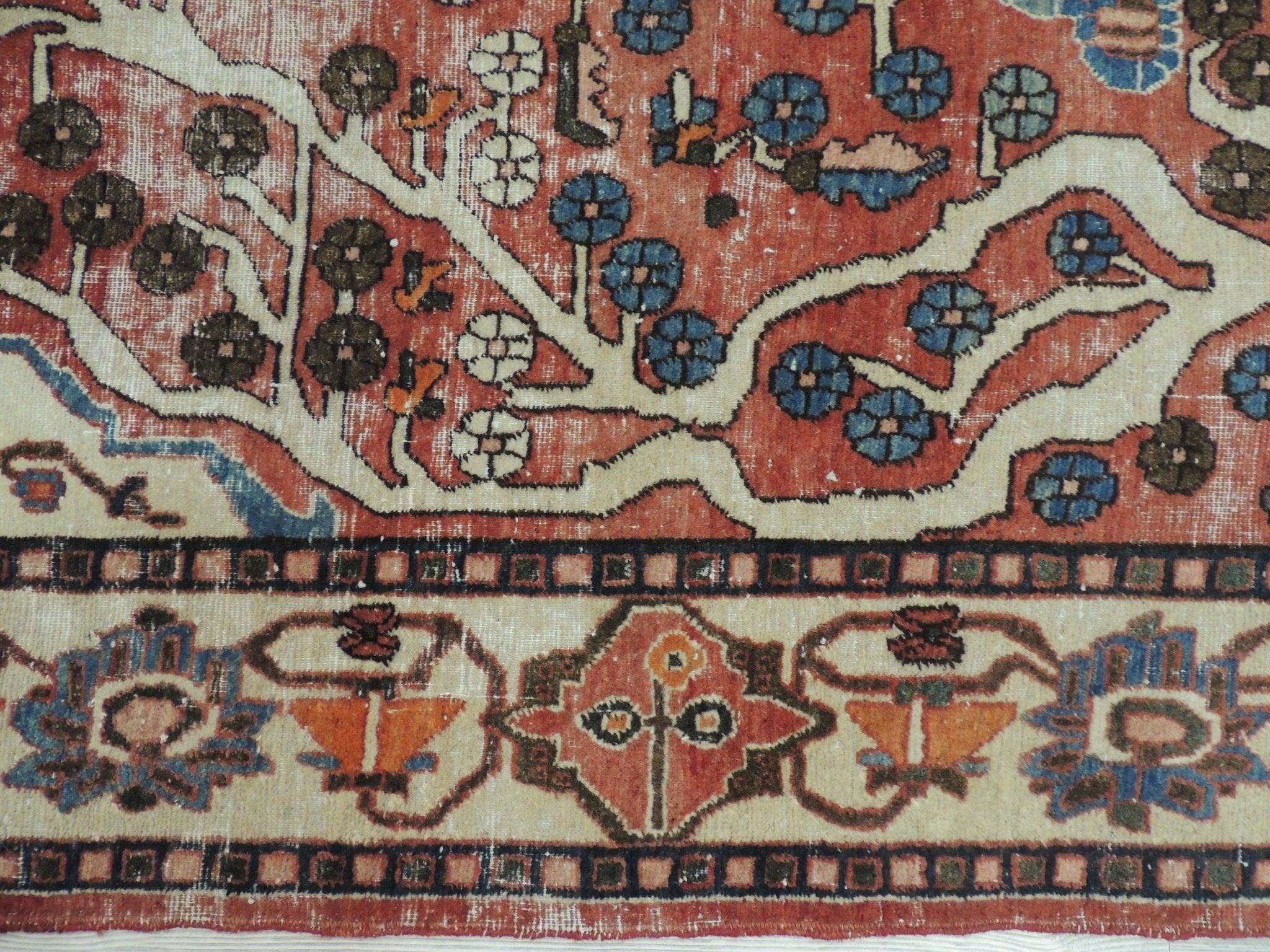 Exquisite Distressed Fine Persian Area Rug 5x7 Ft - Image 15