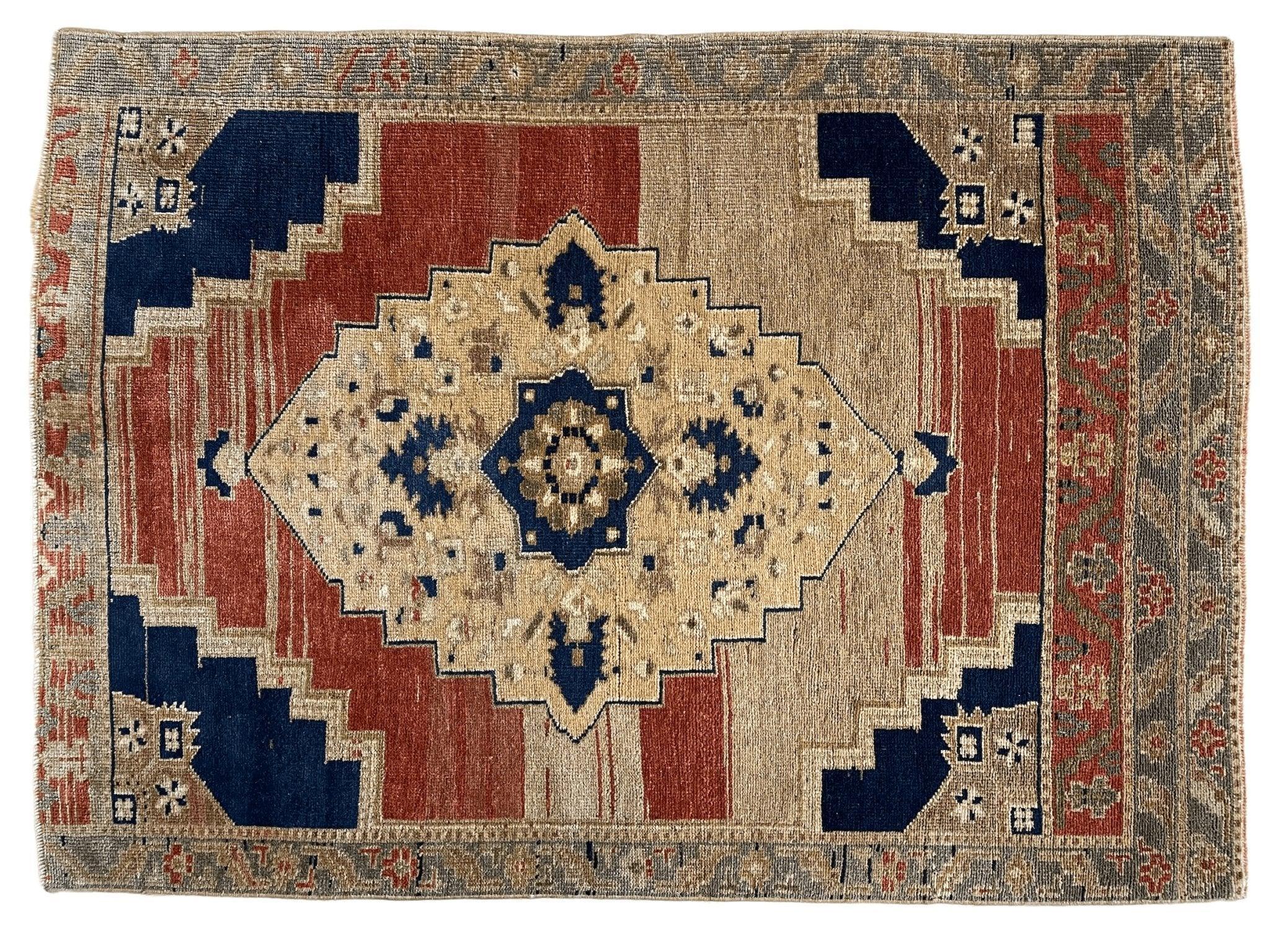 Exquisite handmade oushak rug 3'7''x5' - Image 5